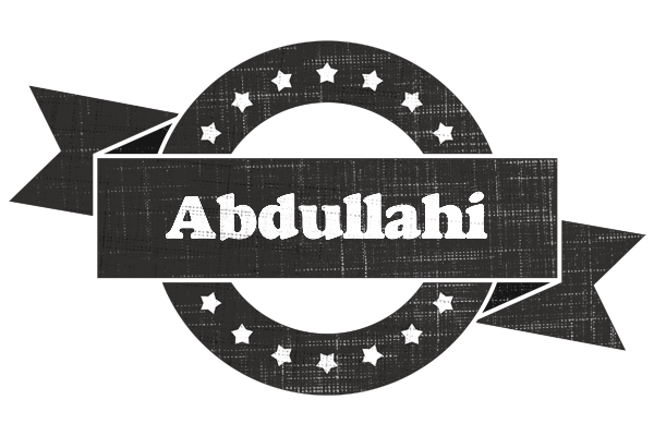 Abdullahi grunge logo