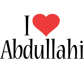 Abdullahi i-love logo