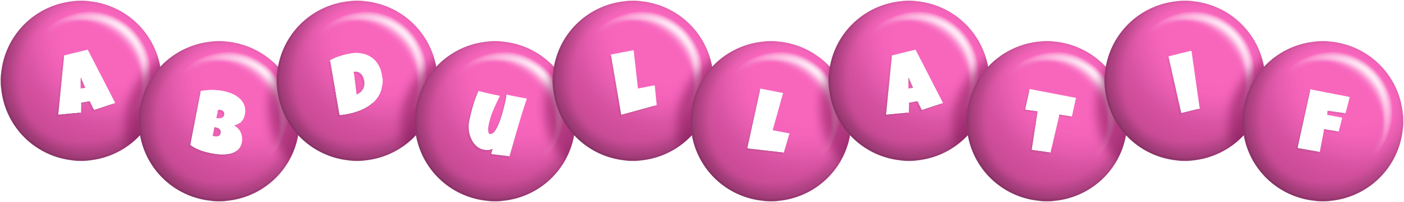 Abdullatif candy-pink logo