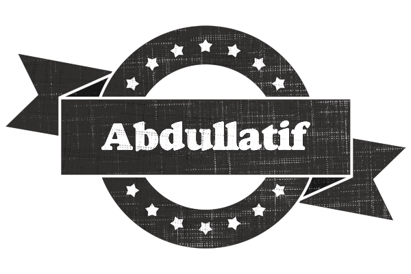 Abdullatif grunge logo