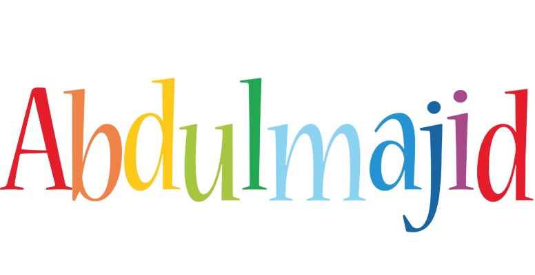 Abdulmajid birthday logo