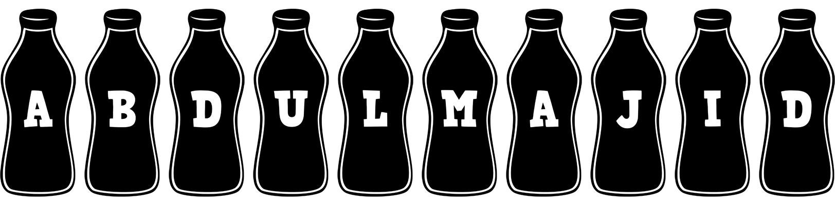 Abdulmajid bottle logo