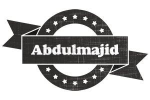 Abdulmajid grunge logo