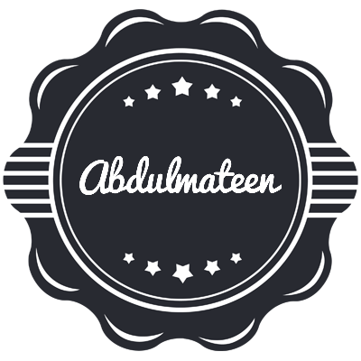 Abdulmateen badge logo