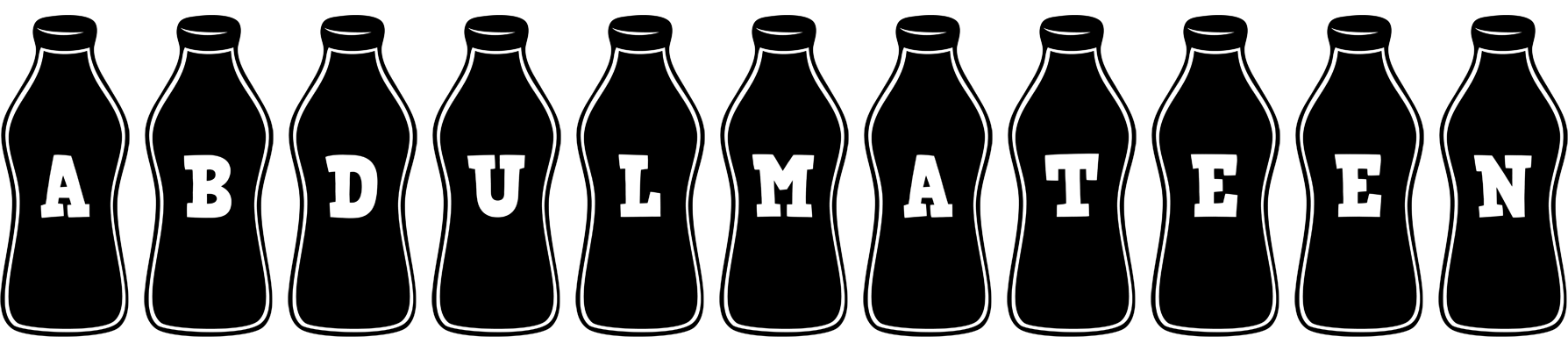 Abdulmateen bottle logo