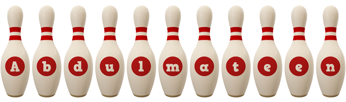 Abdulmateen bowling-pin logo