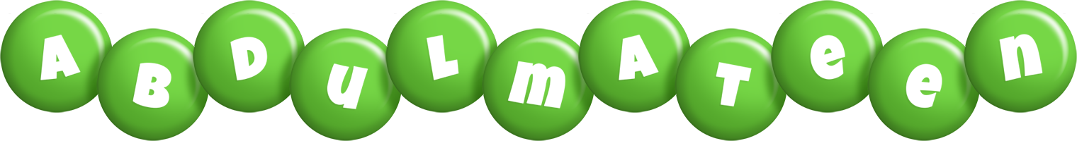 Abdulmateen candy-green logo