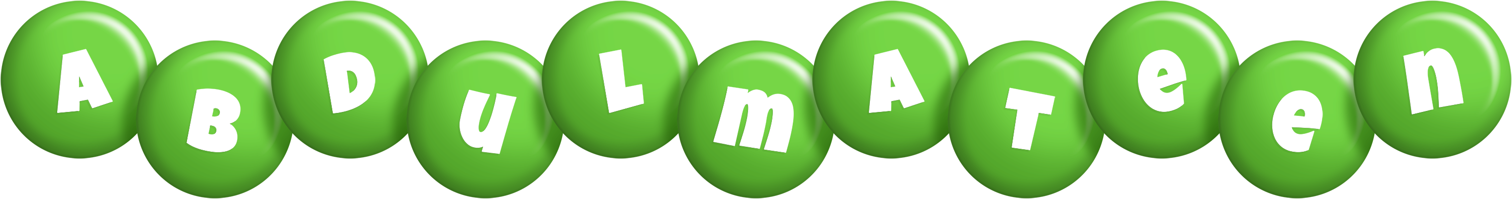 Abdulmateen candy-green logo