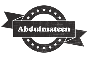 Abdulmateen grunge logo