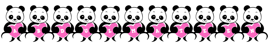 Abdulmateen love-panda logo