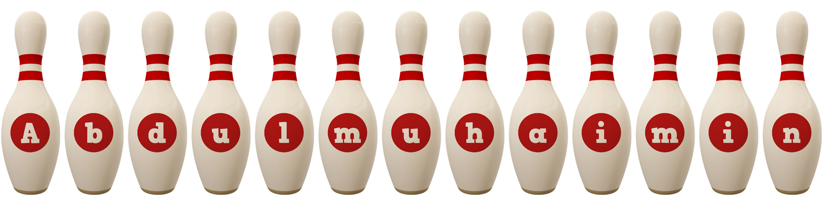 Abdulmuhaimin bowling-pin logo