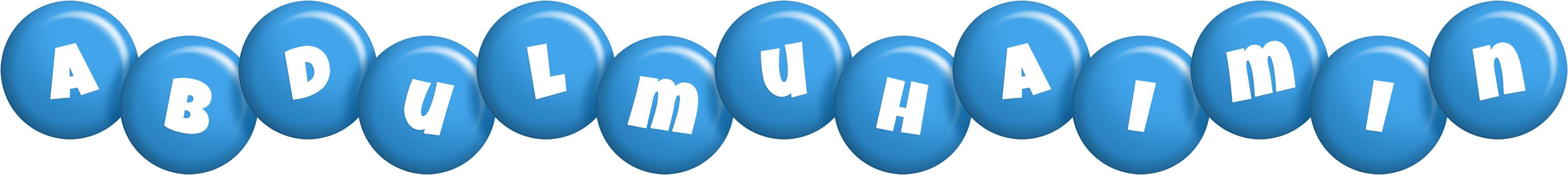 Abdulmuhaimin candy-blue logo