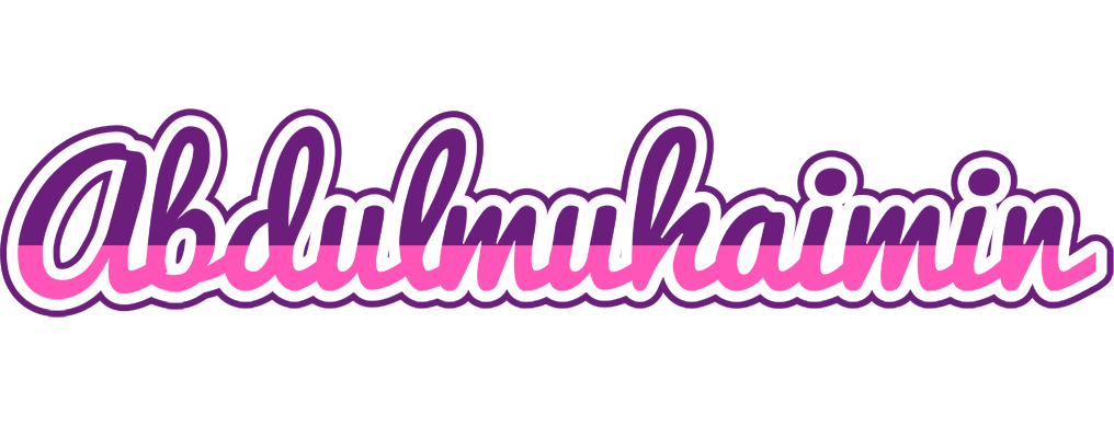 Abdulmuhaimin cheerful logo