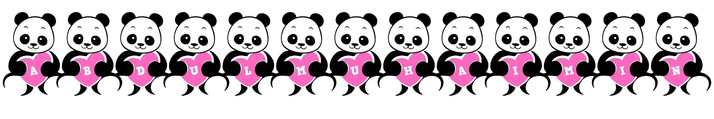 Abdulmuhaimin love-panda logo