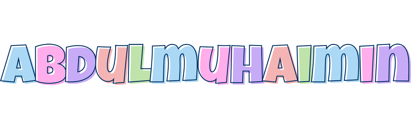 Abdulmuhaimin pastel logo