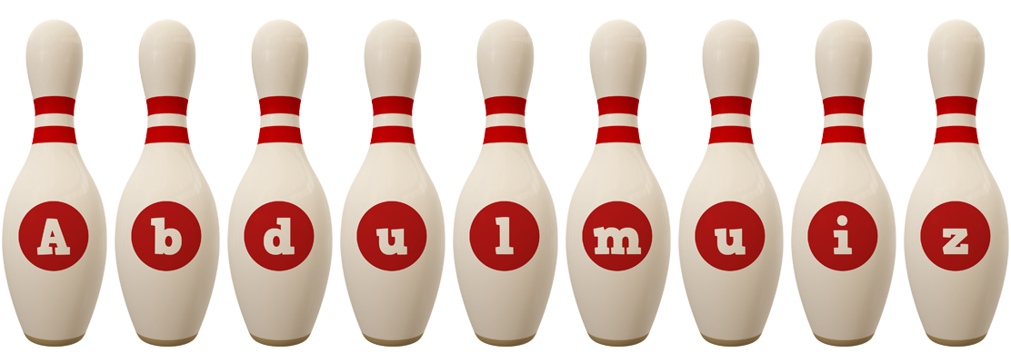 Abdulmuiz bowling-pin logo