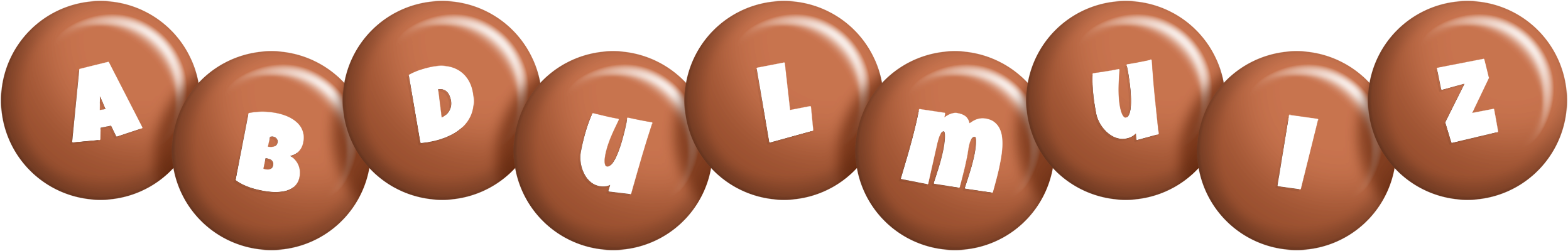 Abdulmuiz candy-brown logo