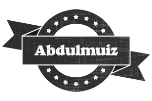 Abdulmuiz grunge logo