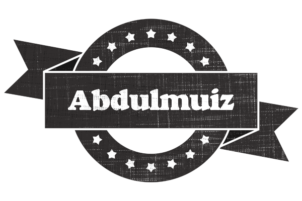 Abdulmuiz grunge logo