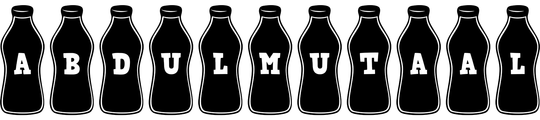 Abdulmutaal bottle logo