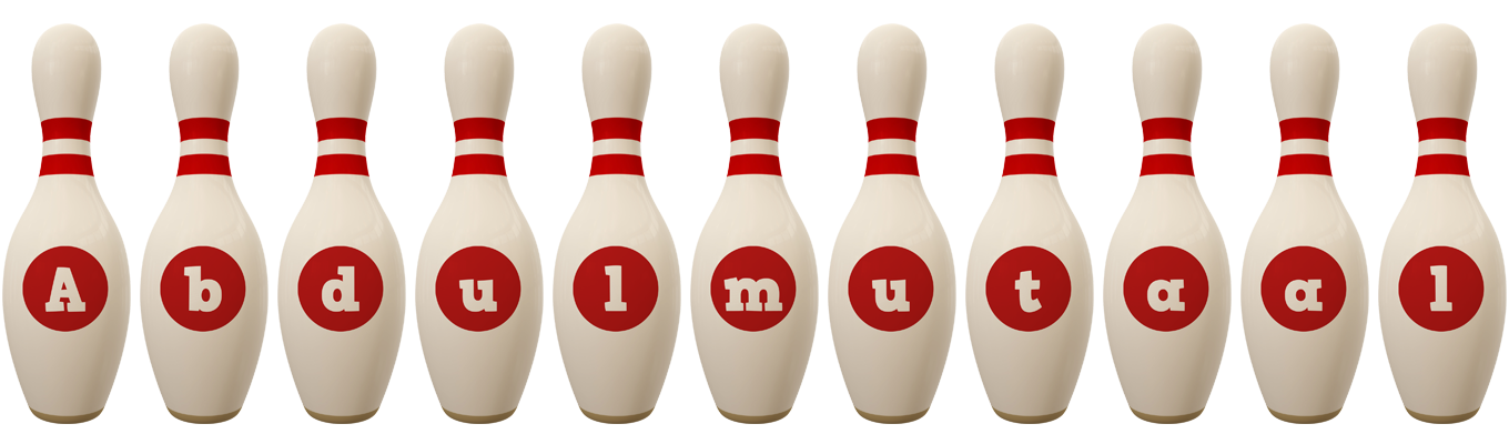 Abdulmutaal bowling-pin logo