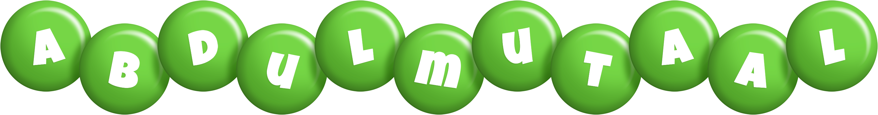 Abdulmutaal candy-green logo