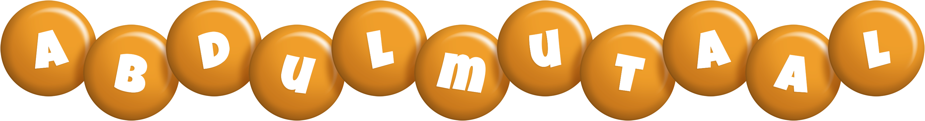 Abdulmutaal candy-orange logo