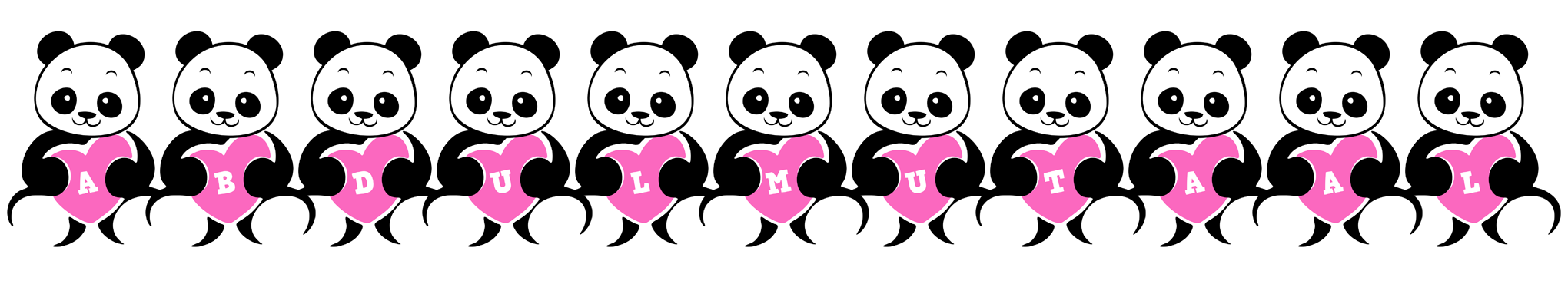 Abdulmutaal love-panda logo