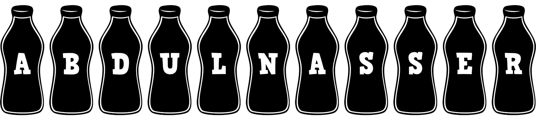 Abdulnasser bottle logo