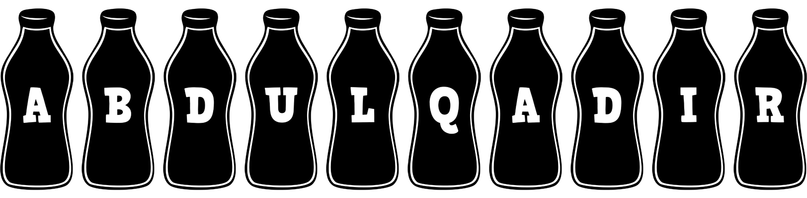 Abdulqadir bottle logo