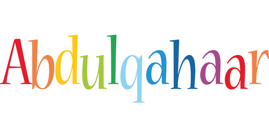 Abdulqahaar birthday logo