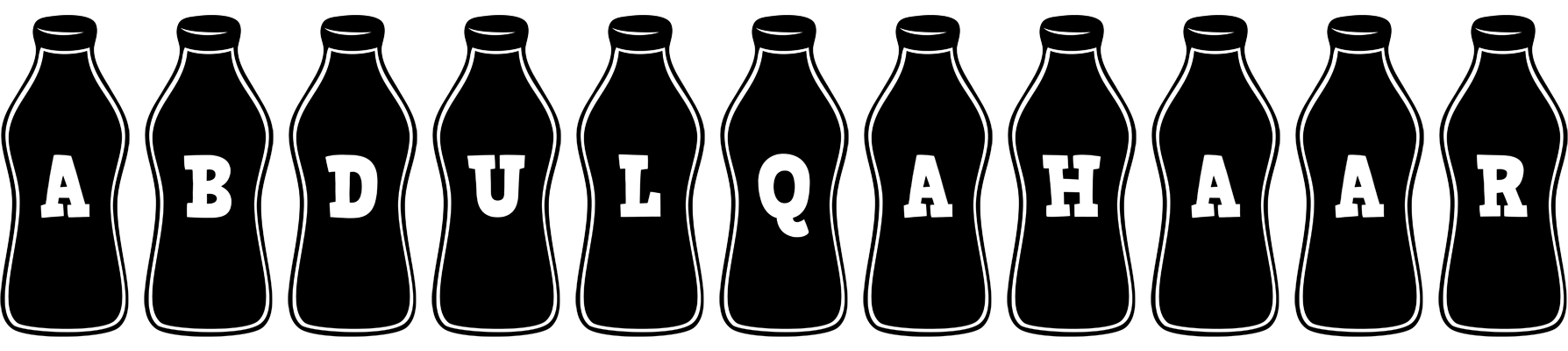 Abdulqahaar bottle logo