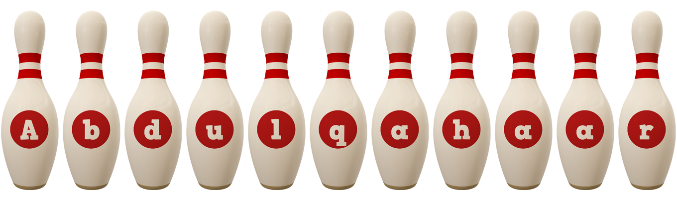 Abdulqahaar bowling-pin logo