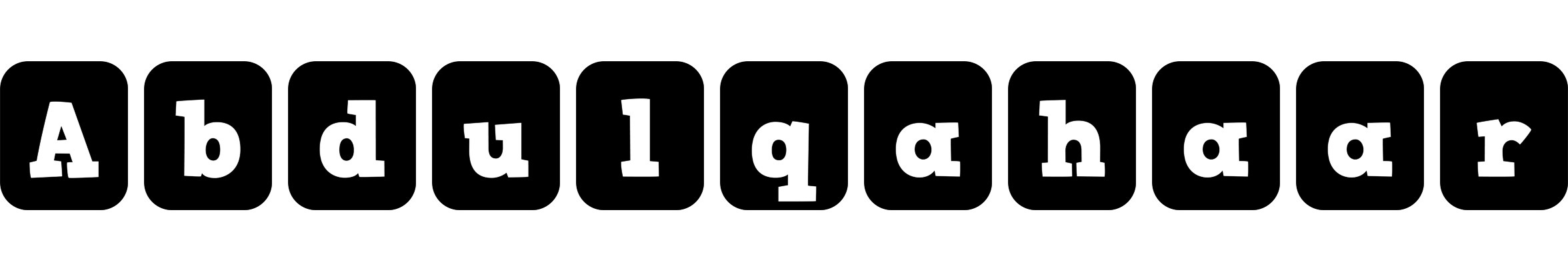 Abdulqahaar box logo