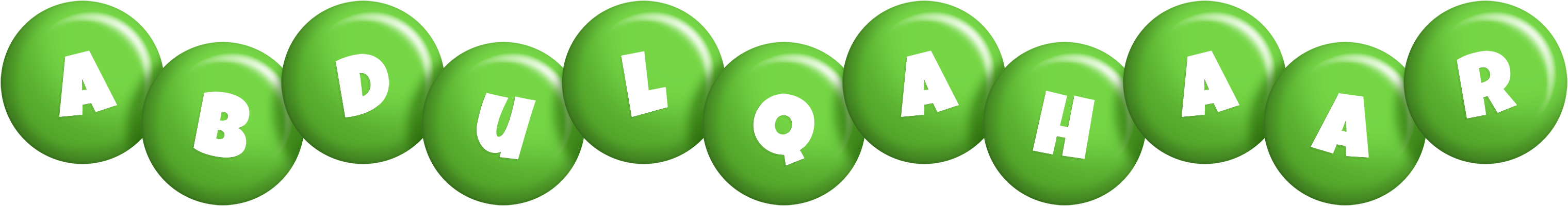 Abdulqahaar candy-green logo