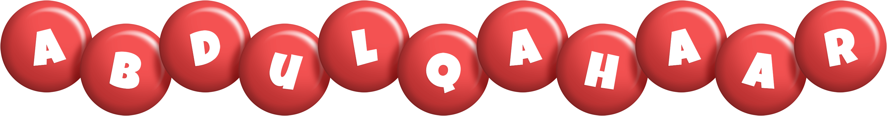 Abdulqahaar candy-red logo