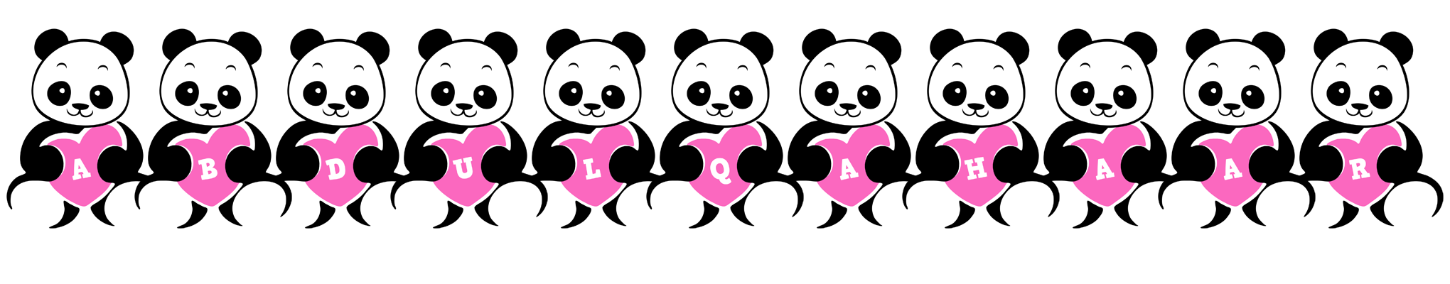 Abdulqahaar love-panda logo