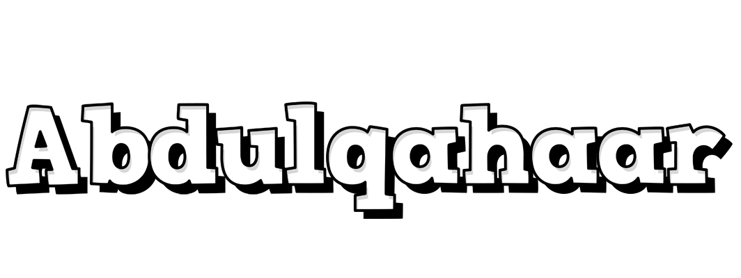 Abdulqahaar snowing logo