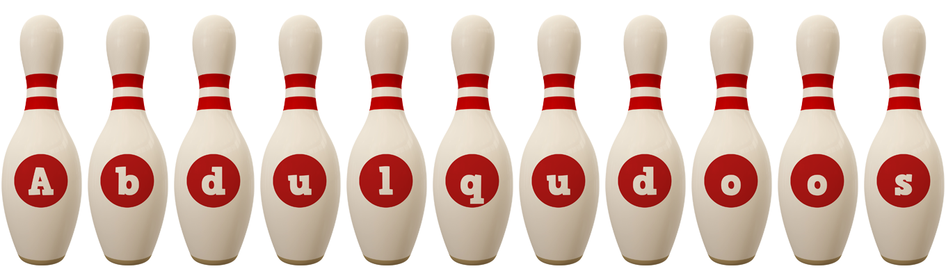 Abdulqudoos bowling-pin logo