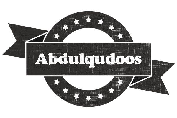 Abdulqudoos grunge logo