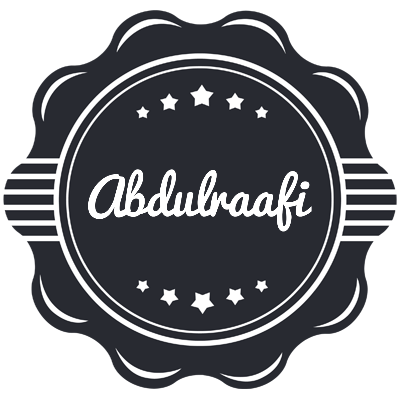 Abdulraafi badge logo