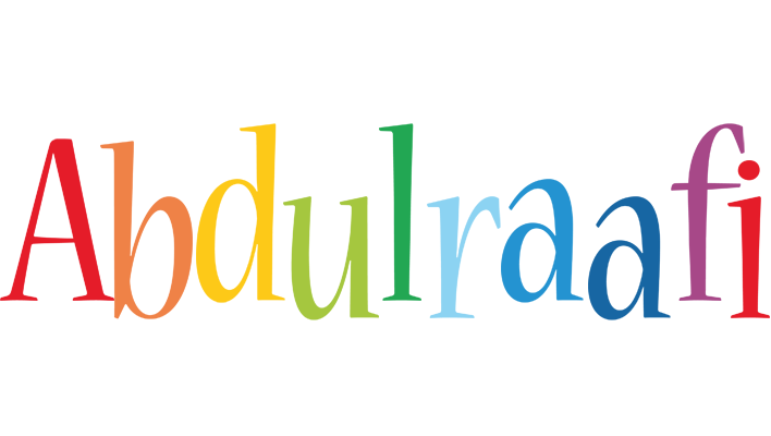 Abdulraafi birthday logo