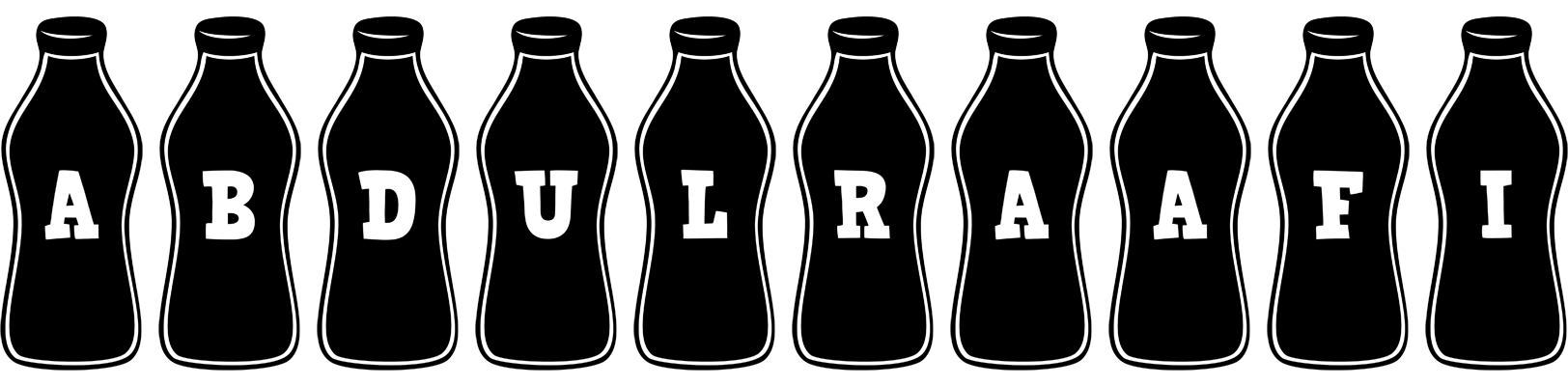 Abdulraafi bottle logo