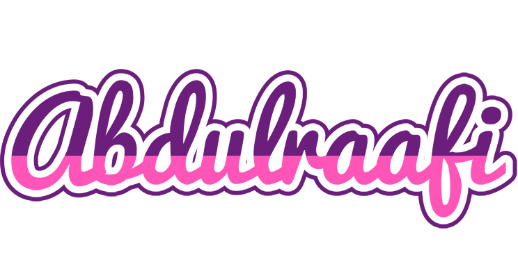 Abdulraafi cheerful logo