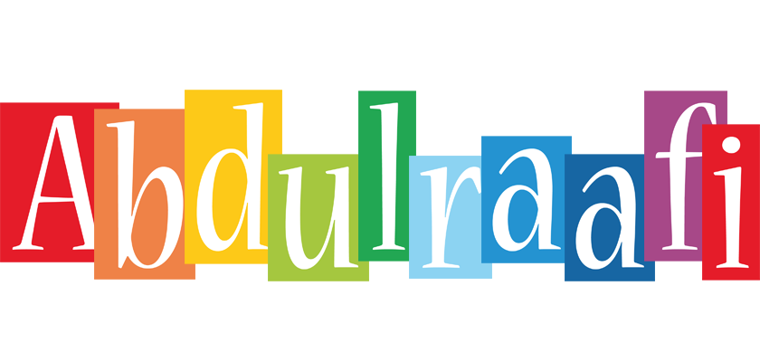 Abdulraafi colors logo
