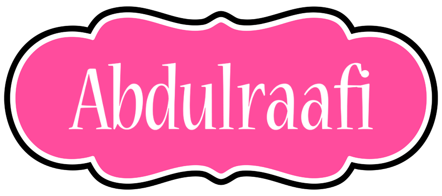 Abdulraafi invitation logo