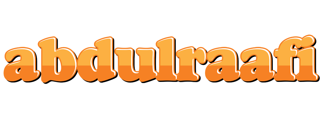 Abdulraafi orange logo