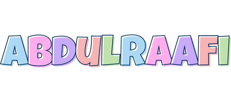 Abdulraafi pastel logo