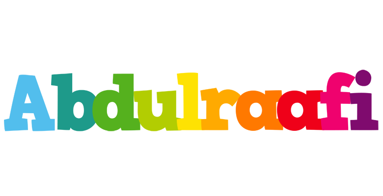 Abdulraafi rainbows logo