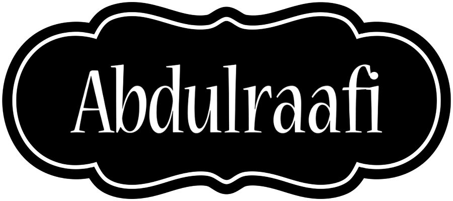 Abdulraafi welcome logo